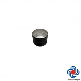 Tampa Alumínio 29 mm Preta 100 un. ml 29 mm