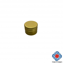 Tampa Alumínio 31 mm Dourada 100 un. ml 31 mm